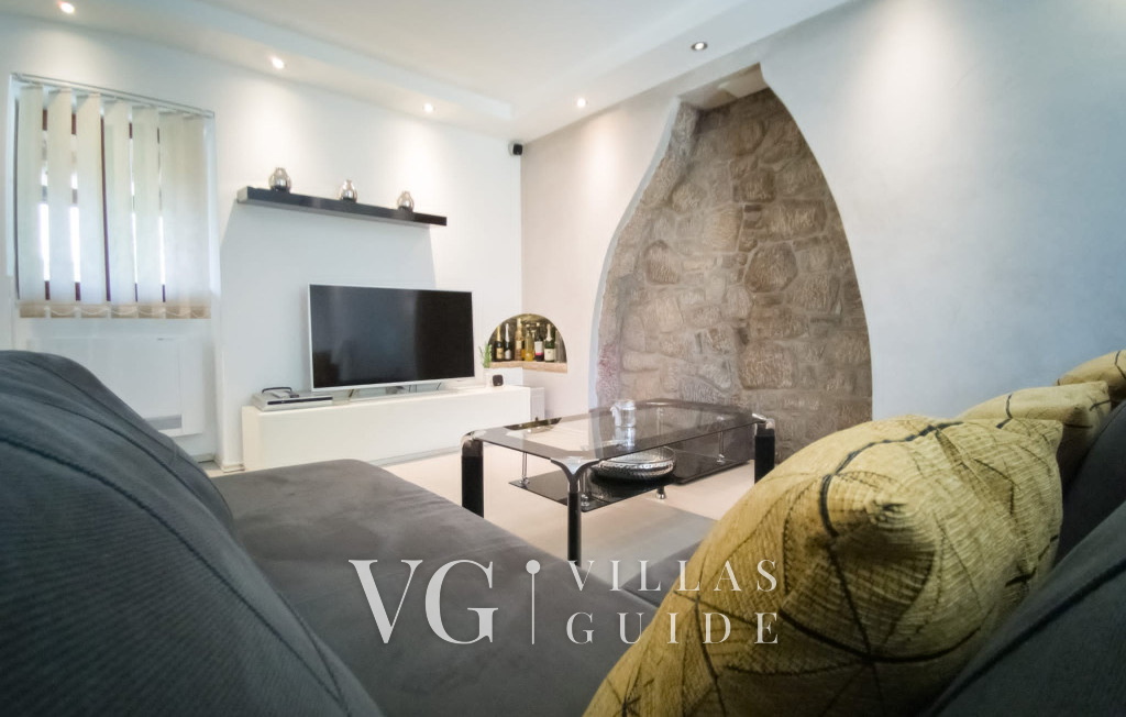 Villa Andrea with pool & whirpool Island Krk Living room