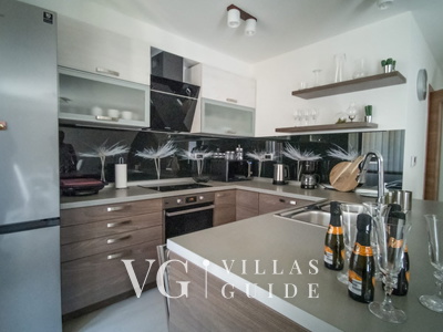 Villa Andrea with pool & whirpool Island Krk Kitchen