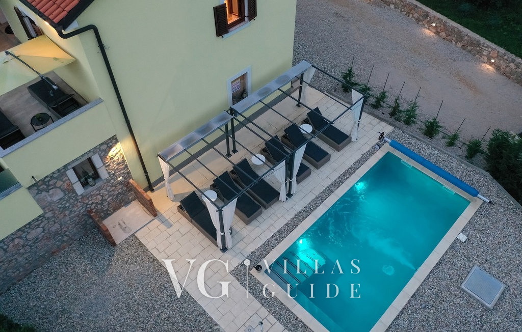 Villa Andrea with pool & whirpool Island Krk Pool