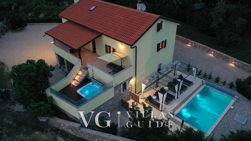 Villa Andrea with pool & whirpool Island Krk