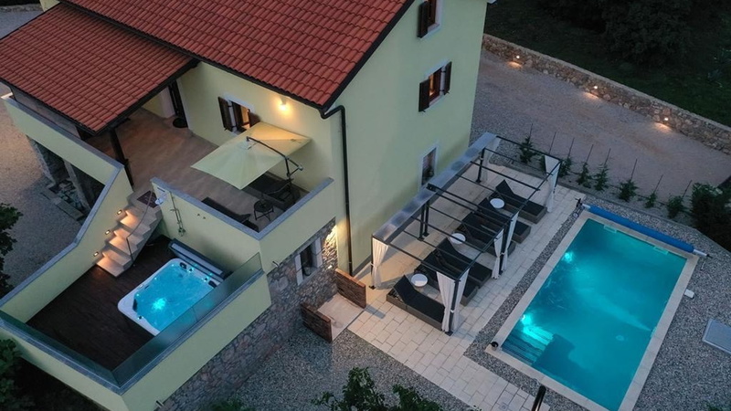 Villa Andrea with pool & whirpool Island Krk
