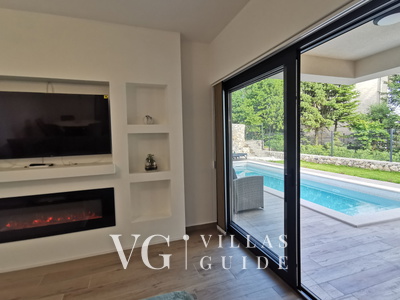 Villa SUNLIFE with indoor&outdoor pool &sauna Opatija Wohnzimmer