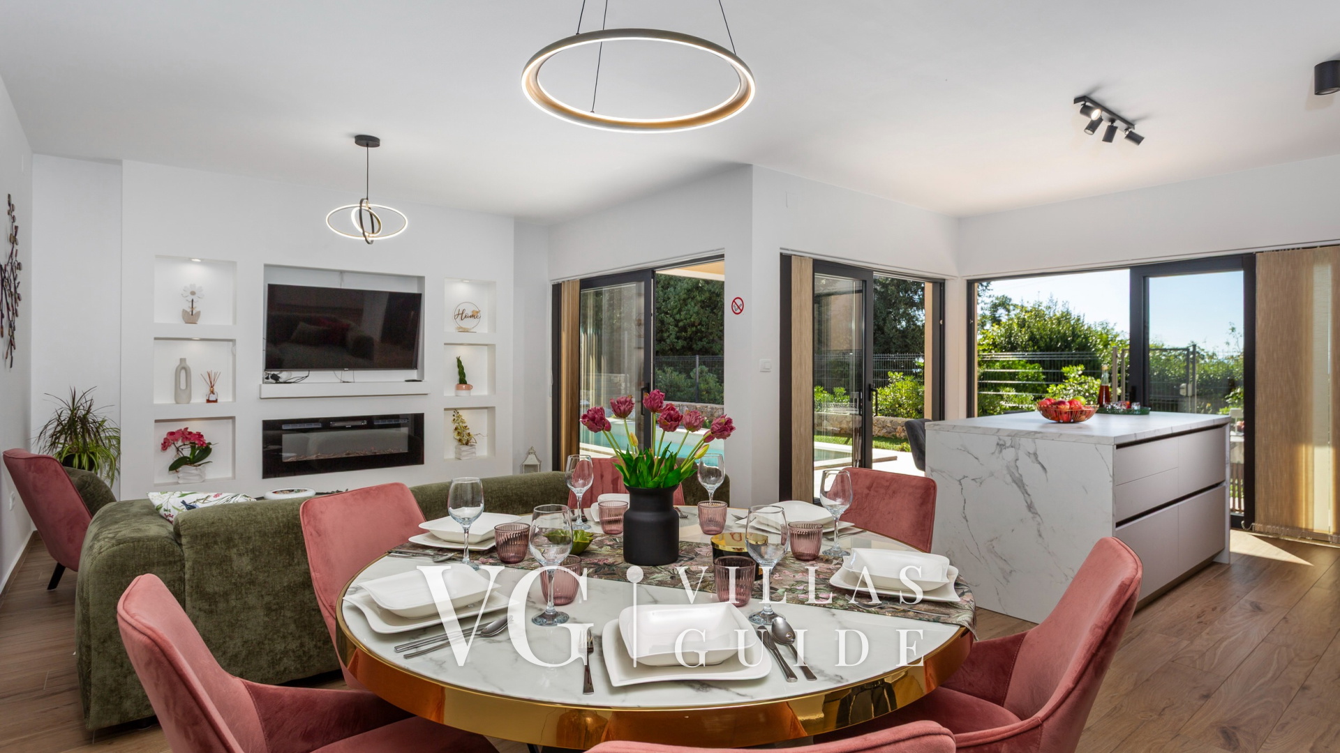 Villa SUNLIFE with indoor&outdoor pool &sauna Opatija Küche