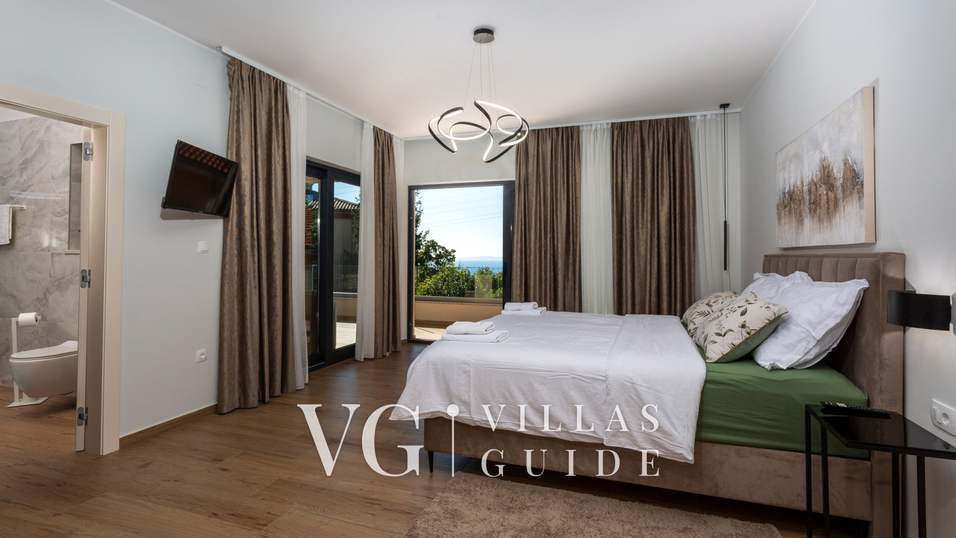 Villa SUNLIFE with indoor&outdoor pool &sauna Opatija Schlafzimmer