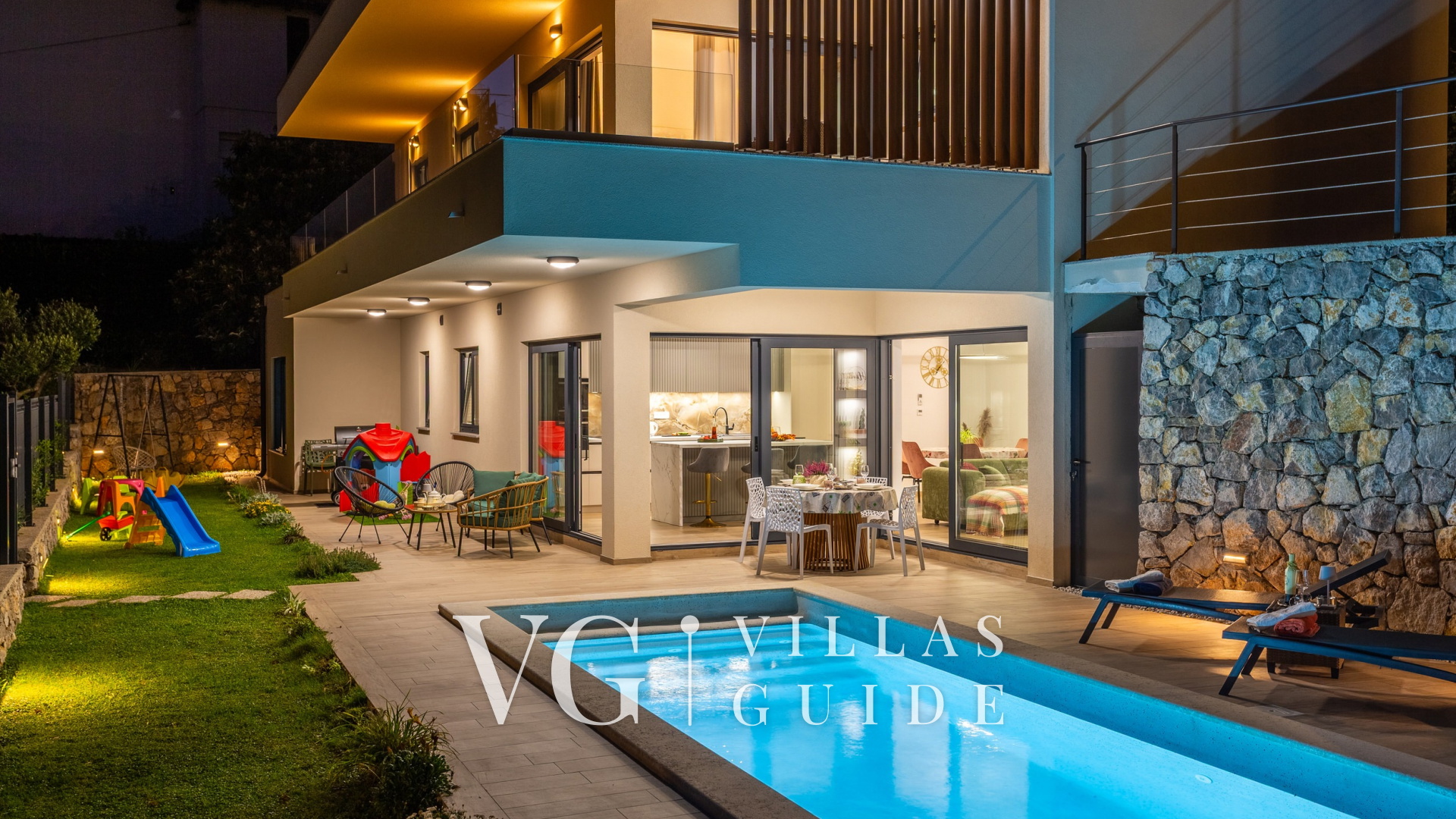 Villa SUNLIFE with indoor&outdoor pool &sauna Opatija Garten und Außenbereich