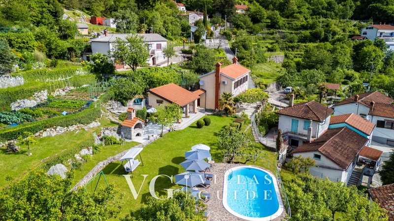 Villa Simic with pool and Kvarner view