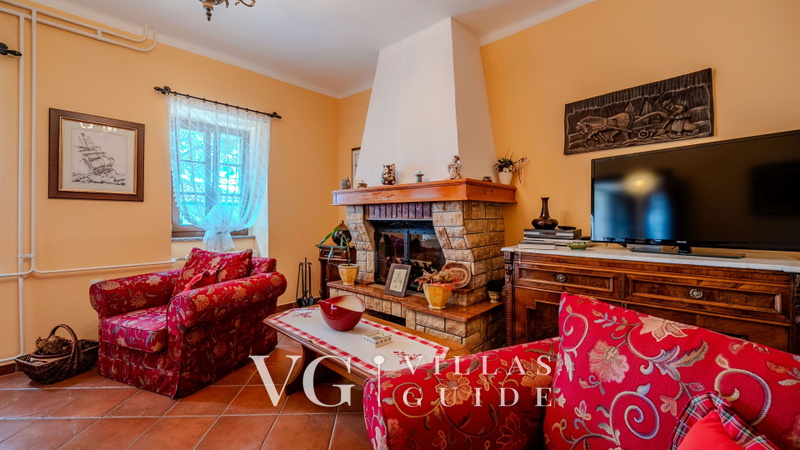 Villa Simic with pool and Kvarner view Dnevni boravak