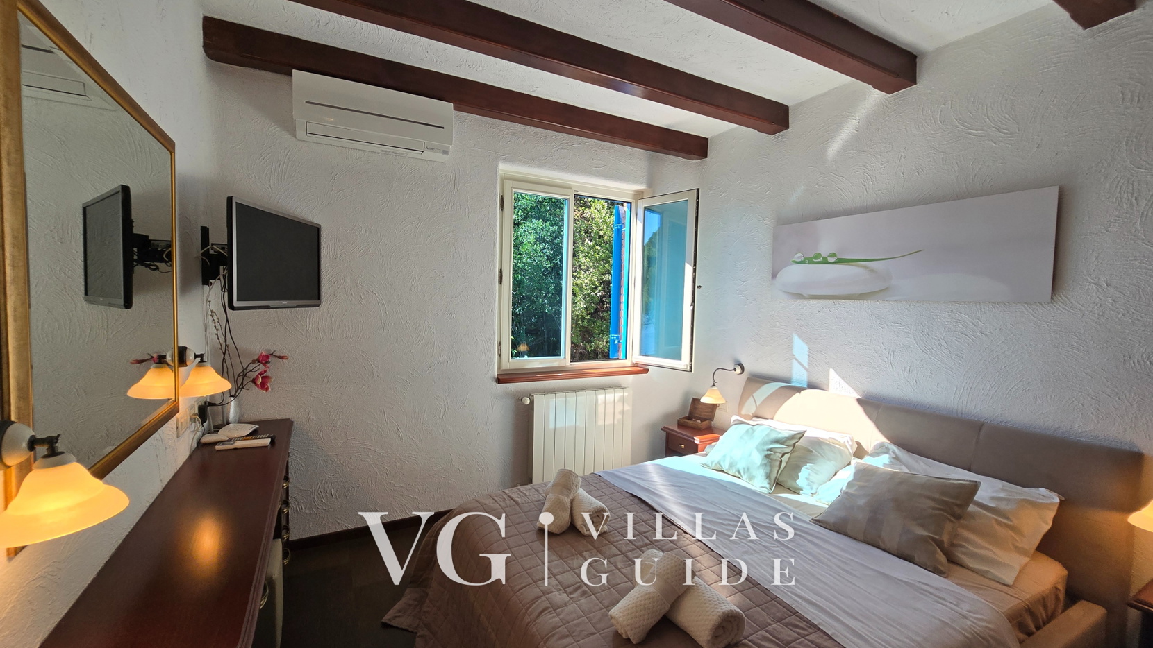 Villa Palazzo del mar with pool Opatija-Mošćenička Draga Camera da letto