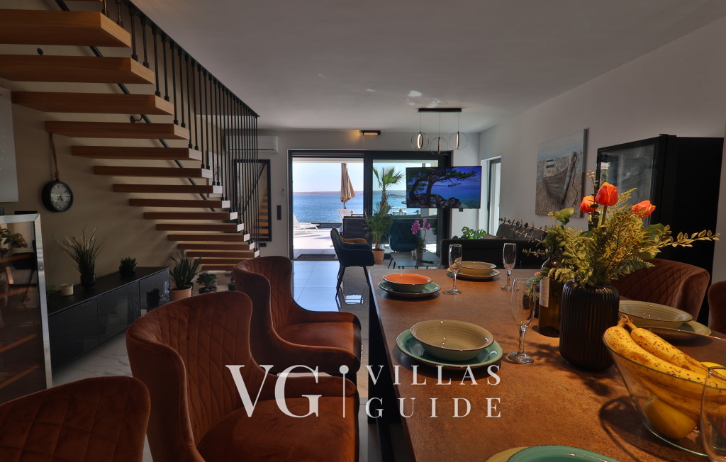 Villa Palazzo Maestral pool&beachfront&whirpool Kitchen