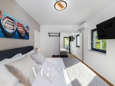 Villa Palazzo Maestral pool&beachfront&whirpool Spavaća soba