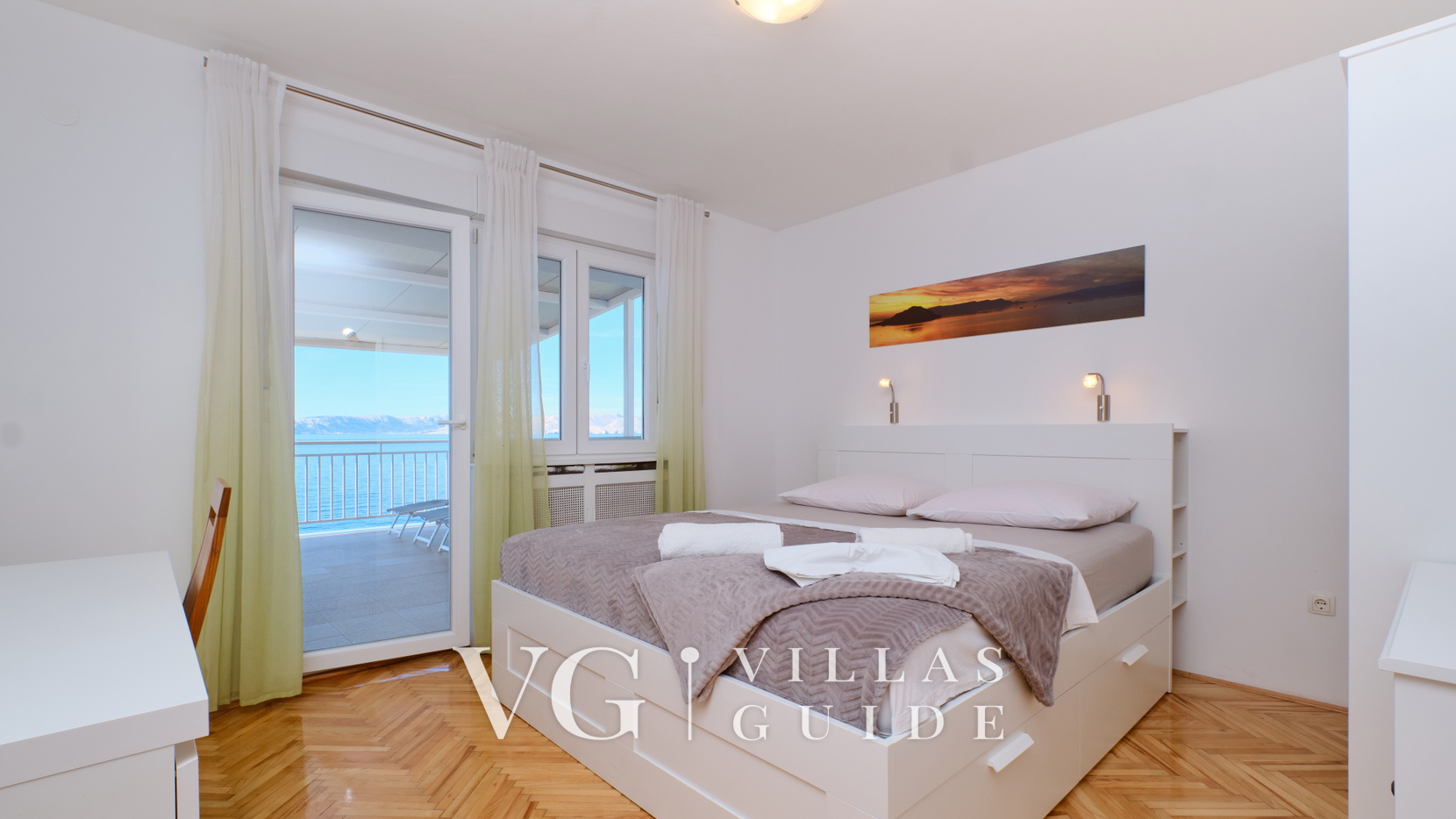 Villa Arnia apartman pool&beachfront Camera da letto