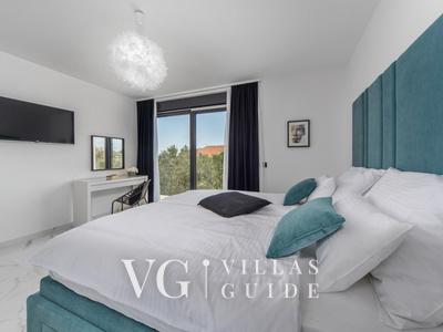 Villa Karla with pool&sea view&pet friendly Camera da letto