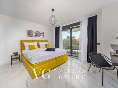 Villa Karla with pool&sea view&pet friendly Camera da letto