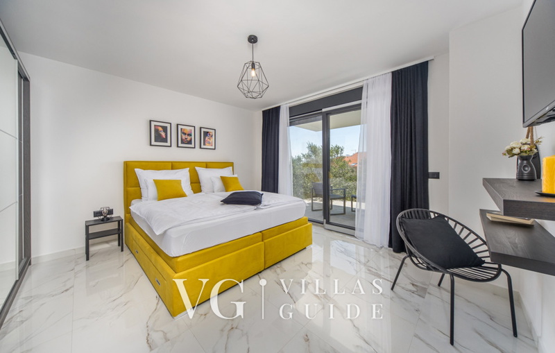 Villa Karla with pool&sea view&pet friendly Schlafzimmer