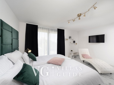 Villa Karla with pool&sea view&pet friendly Camera da letto