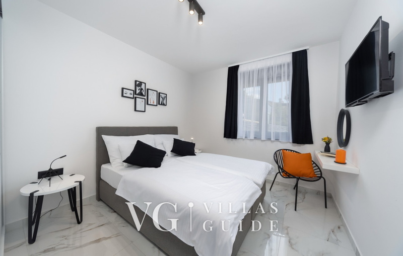 Villa Karla with pool&sea view&pet friendly Schlafzimmer