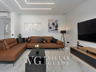 Villa Karla with pool&sea view&pet friendly Soggiorno