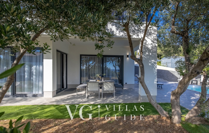 Villa Karla with pool&sea view&pet friendly Garten und Außenbereich