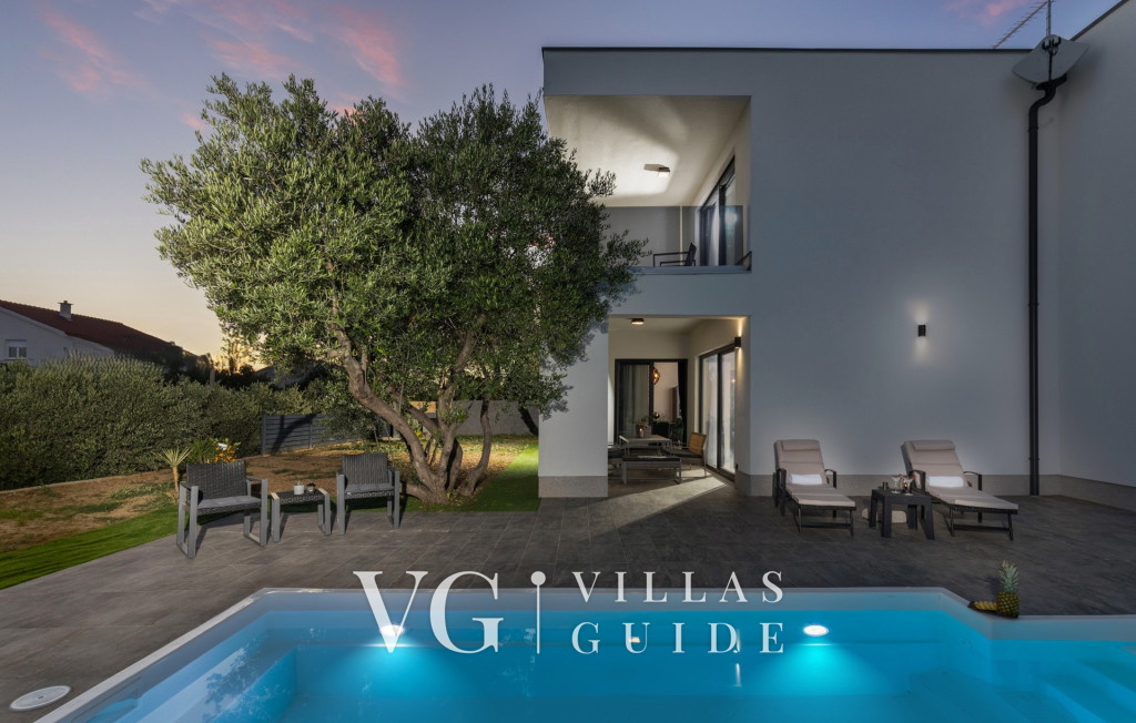 Villa Karla with pool&sea view&pet friendly Garten und Außenbereich