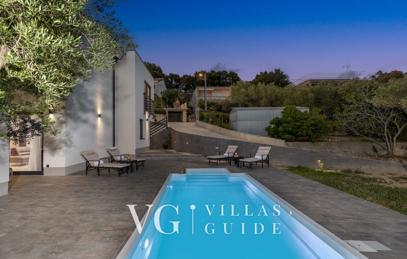 Villa Karla with pool&sea view&pet friendly Pool