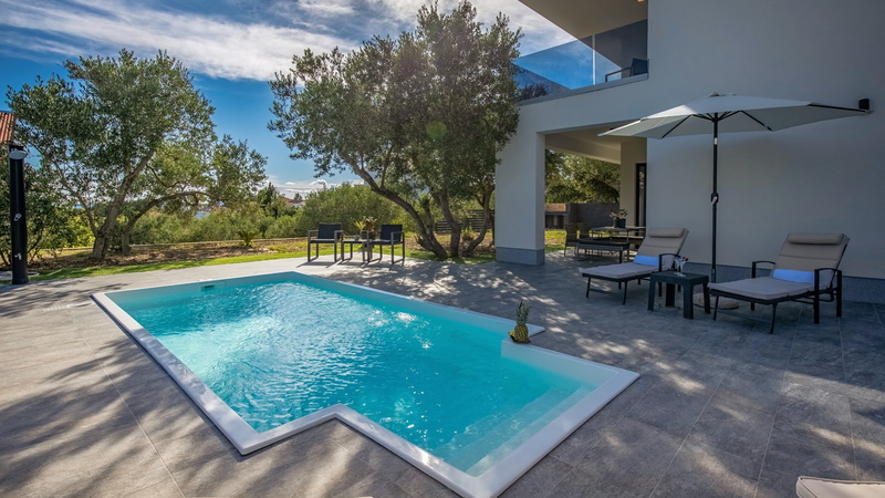 Villa Karla with pool&sea view&pet friendly