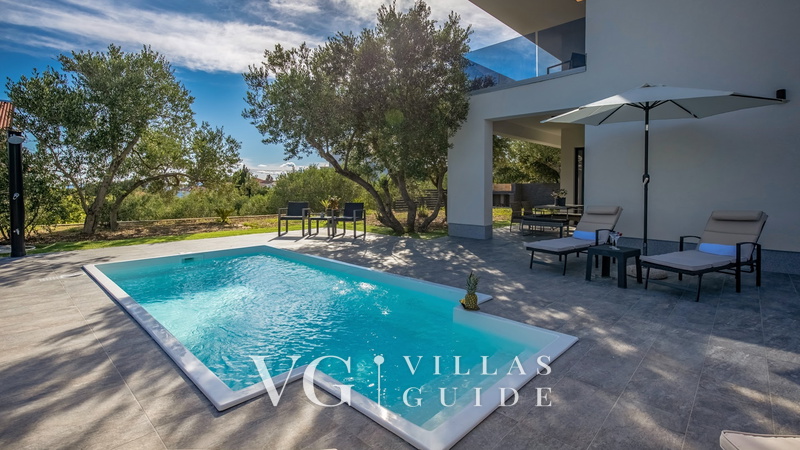Villa Karla with pool&sea view&pet friendly Bazen
