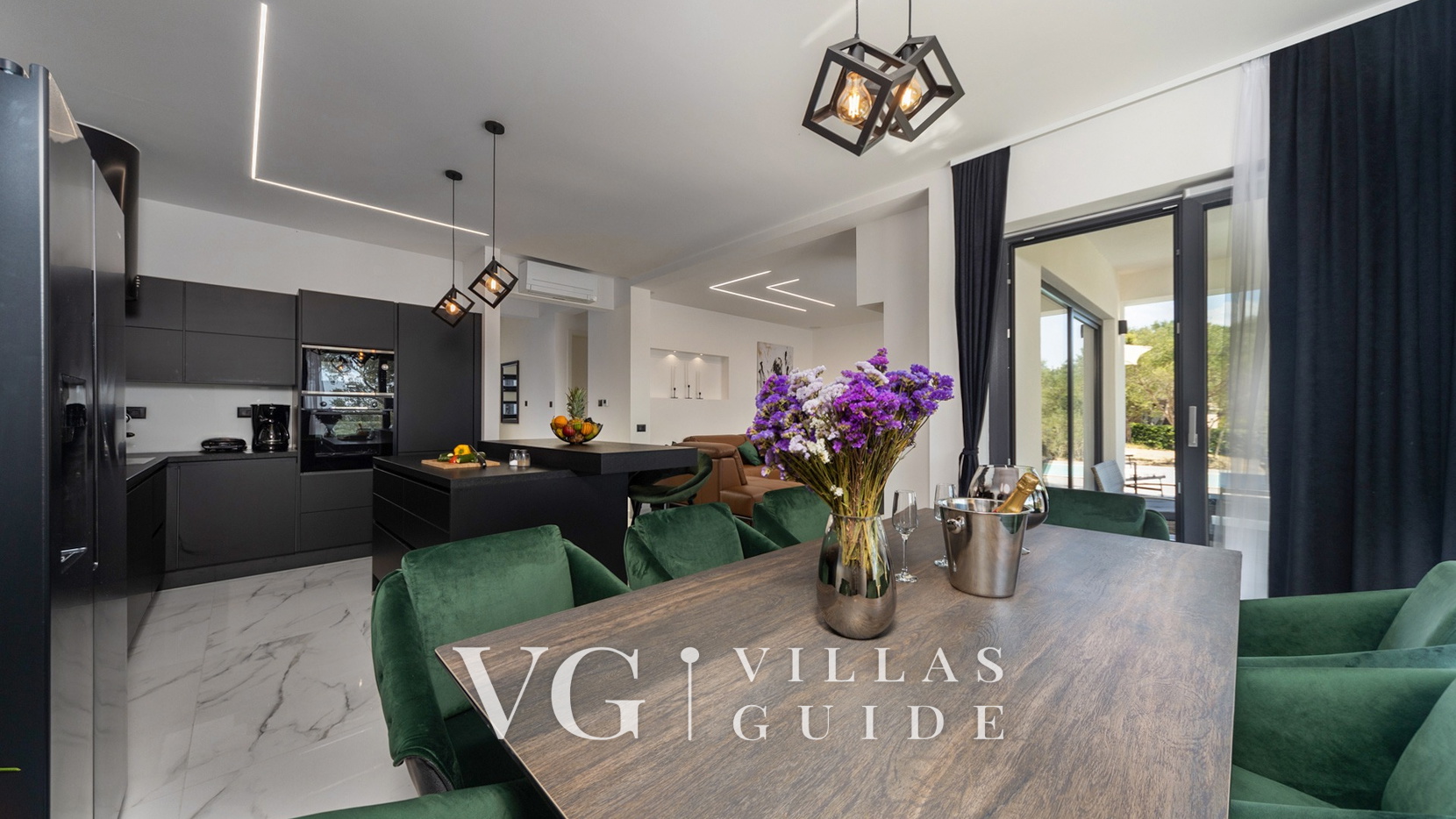 Villa Karla with pool&sea view&pet friendly Dnevni boravak