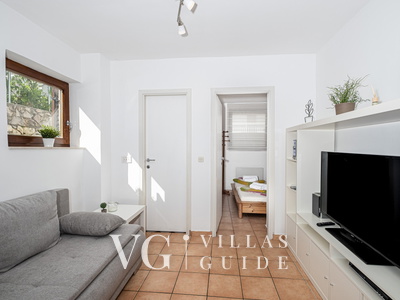 Apartman 1 Villa Figs whirpool & beachfront & terrace Living room