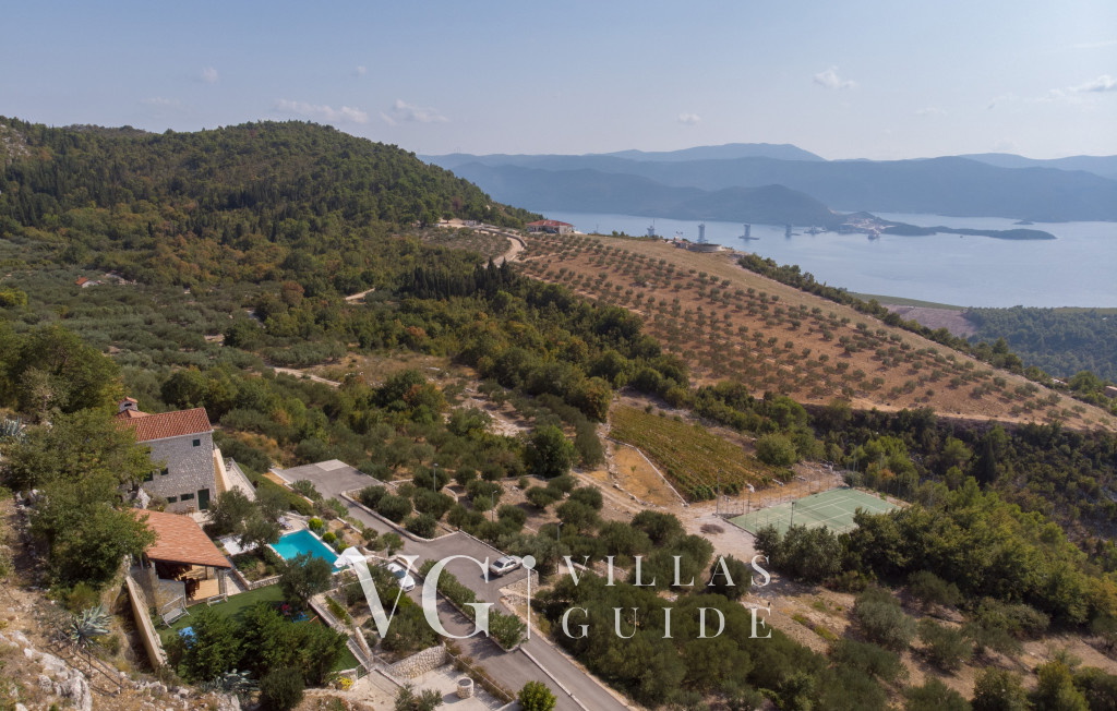 Rustic Villa Stolovi with panorama view Giardino e esterni della proprietà