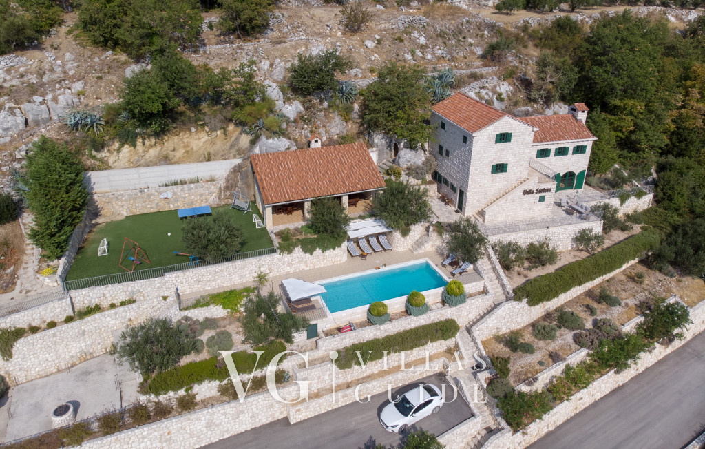 Rustic Villa Stolovi with panorama view Giardino e esterni della proprietà