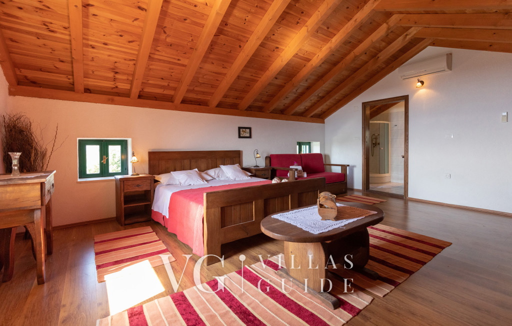 Rustic Villa Stolovi with panorama view Camera da letto