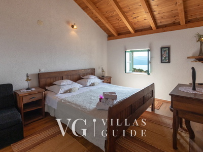 Rustic Villa Stolovi with panorama view Camera da letto