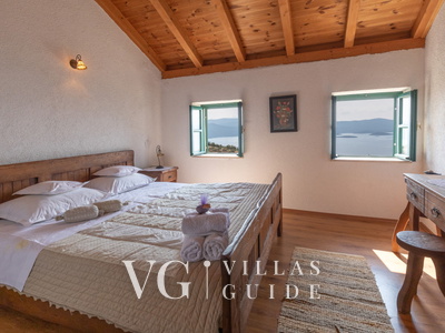 Rustic Villa Stolovi with panorama view Camera da letto