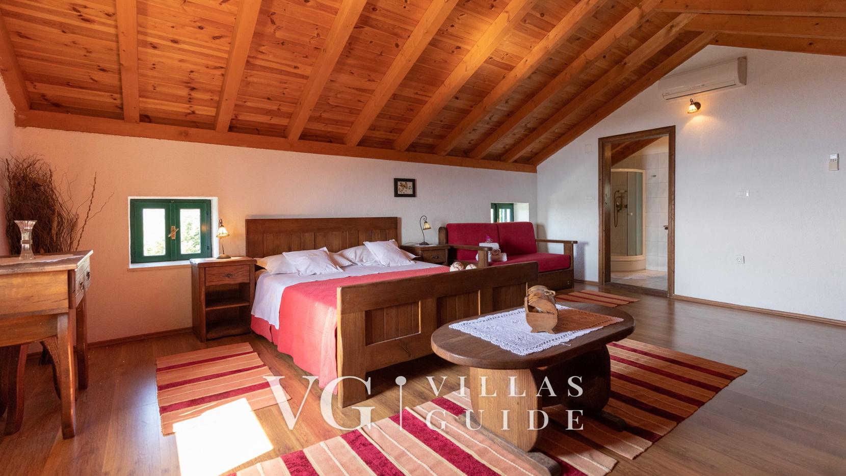 Rustic Villa Stolovi with panorama view Spavaća soba