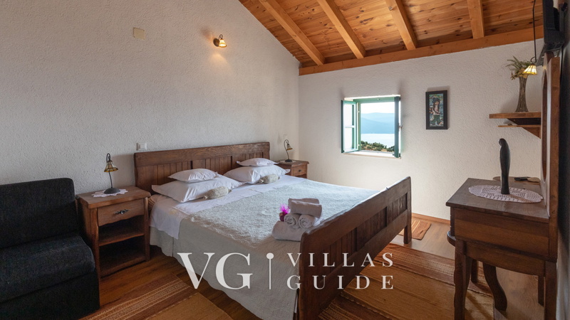 Rustic Villa Stolovi with panorama view Spavaća soba