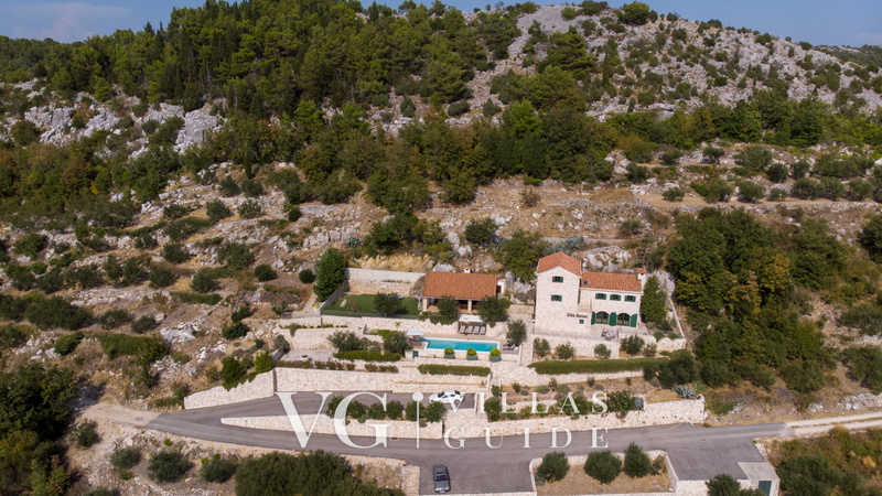 Rustic Villa Stolovi with panorama view Dvorište i vanjski dio objekta