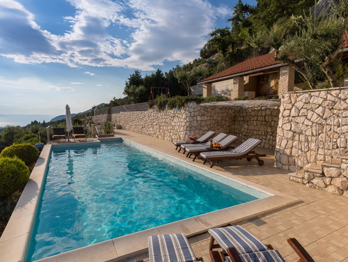 Rustic Villa Stolovi with panorama view