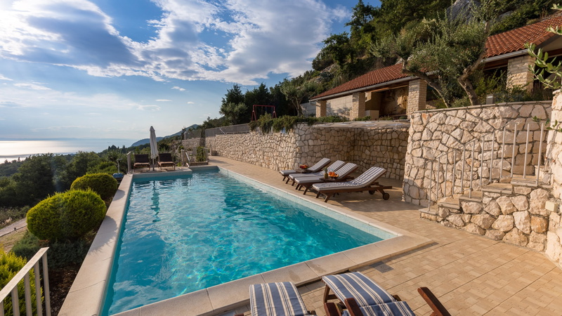 Rustic Villa Stolovi with panorama view