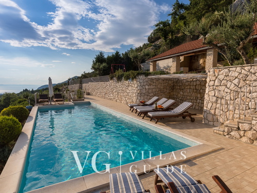 Rustic Villa Stolovi with panorama view