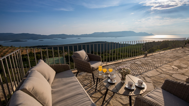 Rustic Villa Stolovi with panorama view
