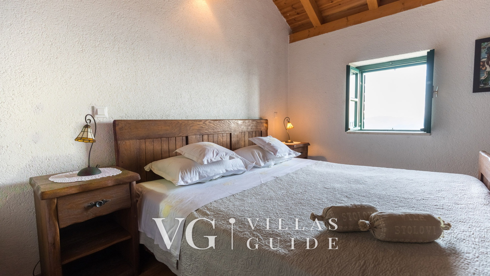 Rustic Villa Stolovi with panorama view Spavaća soba