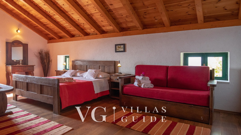 Rustic Villa Stolovi with panorama view Spavaća soba