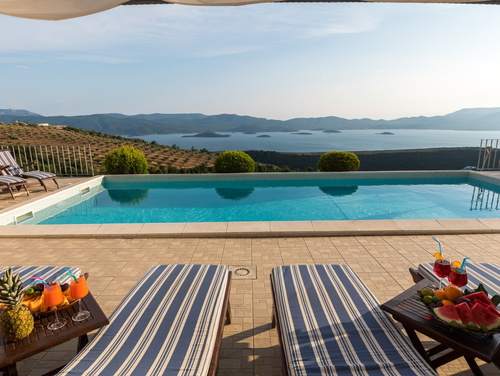 Rustic Villa Stolovi with panorama view