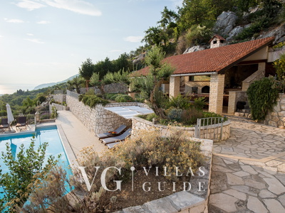 Rustic Villa Stolovi with panorama view Dvorište i vanjski dio objekta
