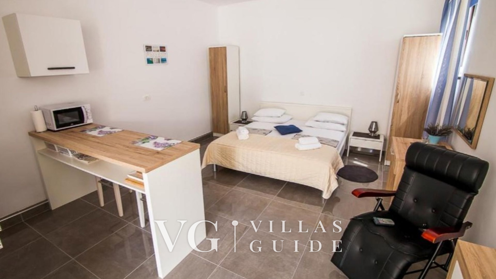 Studio apartment Flora Schlafzimmer