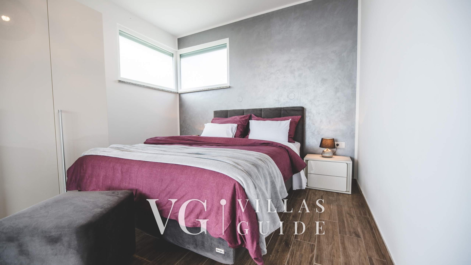 Luxury Villa Mihaela heated pool&beachfront&pet friendly Schlafzimmer