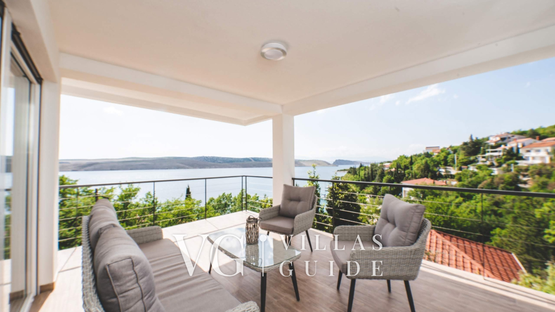 Luxury Villa Mihaela heated pool&beachfront&pet friendly Wohnzimmer