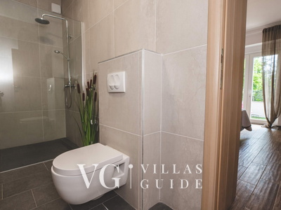 Luxury Villa Mihaela heated pool&beachfront&pet friendly Badezimmer