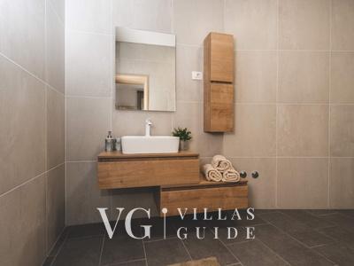 Luxury Villa Mihaela heated pool&beachfront&pet friendly Badezimmer