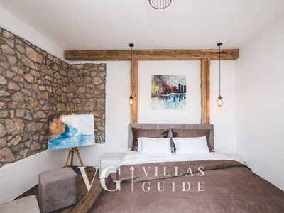 Luxury Villa Mihaela heated pool&beachfront&pet friendly Schlafzimmer